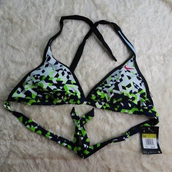 NWT Nike Bikini Retail $44 Geometric Design Size 14 - Picture 1 of 7